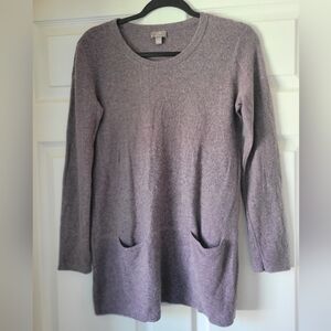 J.jill Wool And Cashmere Blend Lavender Sweater